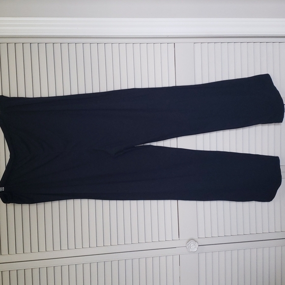 St John Sport Wide Leg Lounge Pant, Blue, Size L - Picture 7 of 8
